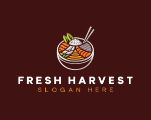 Bibimbap Fresh Meal logo design