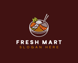 Bibimbap Fresh Meal logo design