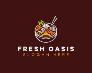 Bibimbap Fresh Meal logo design