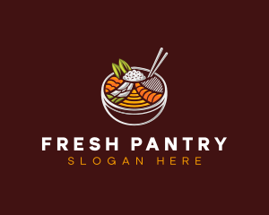 Bibimbap Fresh Meal logo design