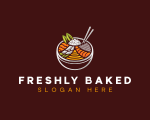 Bibimbap Fresh Meal logo design