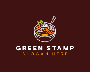 Bibimbap Fresh Meal logo design