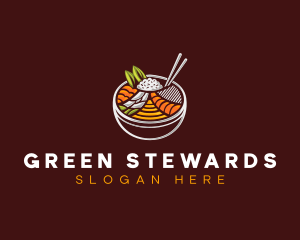 Bibimbap Fresh Meal logo design