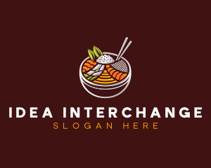 Bibimbap Fresh Meal logo design