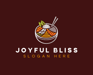 Bibimbap Fresh Meal logo design