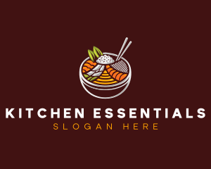 Bibimbap Fresh Meal logo design