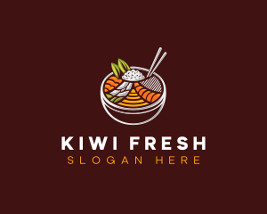 Bibimbap Fresh Meal logo design