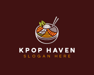 Bibimbap Fresh Meal logo design