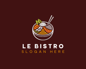 Bibimbap Fresh Meal logo design