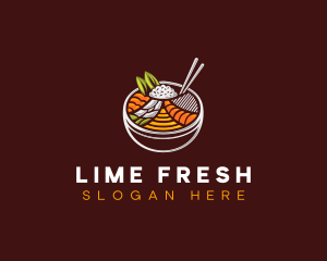 Bibimbap Fresh Meal logo design