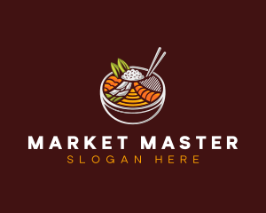 Bibimbap Fresh Meal logo design