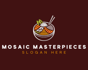 Bibimbap Fresh Meal logo design