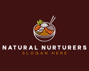 Bibimbap Fresh Meal logo design