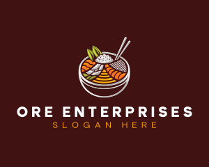 Bibimbap Fresh Meal logo design