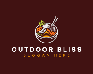 Bibimbap Fresh Meal logo design