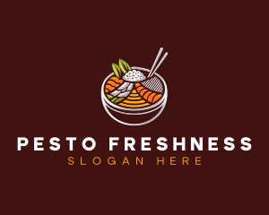 Bibimbap Fresh Meal logo design