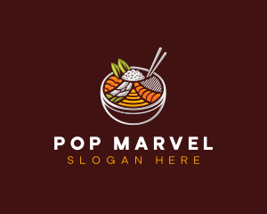 Bibimbap Fresh Meal logo design