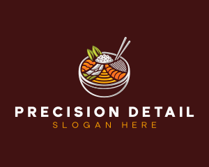 Bibimbap Fresh Meal logo design