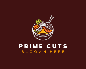 Bibimbap Fresh Meal logo design