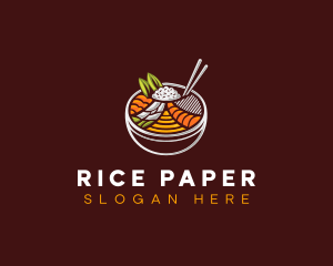 Bibimbap Fresh Meal logo design