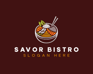 Bibimbap Fresh Meal logo design