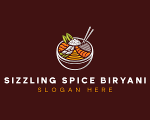 Bibimbap Fresh Meal logo design