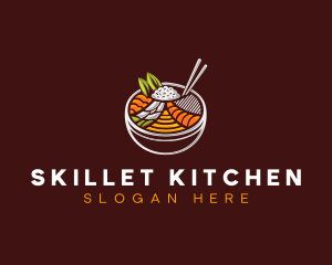 Bibimbap Fresh Meal logo design