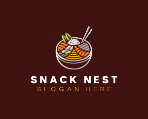 Bibimbap Fresh Meal logo design