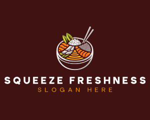 Bibimbap Fresh Meal logo design