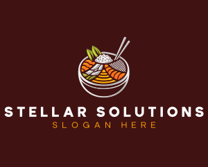 Bibimbap Fresh Meal logo design