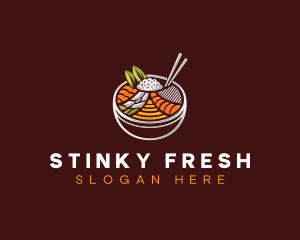 Bibimbap Fresh Meal logo design