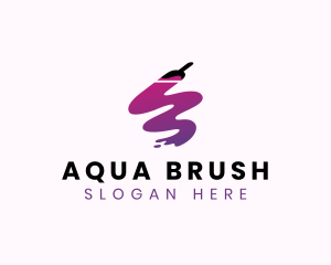 Interior Designer Paint Brush logo design