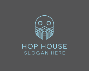 Skull House Realty  logo design