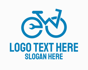 Blue Bike Repair  Logo