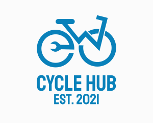 Blue Bike Repair  logo design