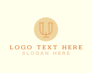 Elegant Letter U logo