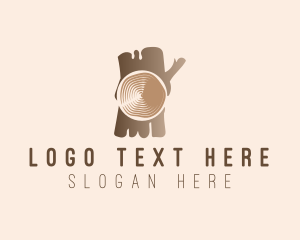 Woodwork Log Nature logo