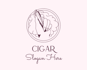 Pink Vape Smoke logo design