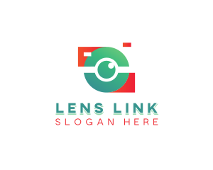 Camera Lens Photography logo design