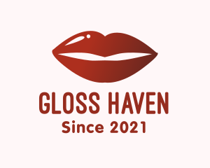 Lip Gloss Makeup logo design