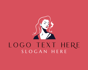 Smoking Gorgeous Woman logo