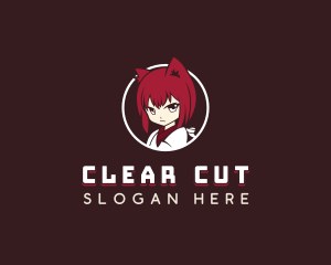 Female Anime Character Logo