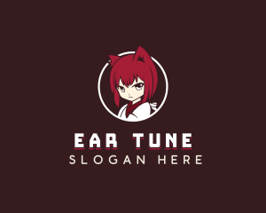 Female Anime Character logo design