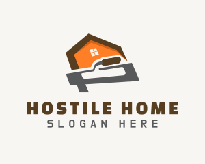 Home Plastering Trowel logo design