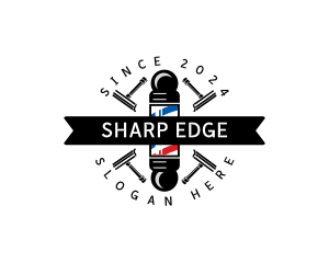 Barbershop Grooming Shaver logo design