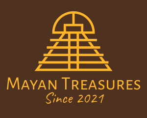 Ethnic Mayan Temple logo