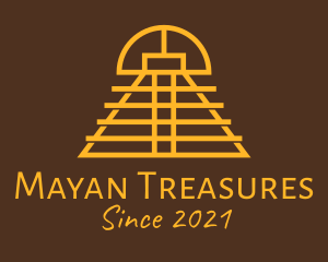 Ethnic Mayan Temple logo design