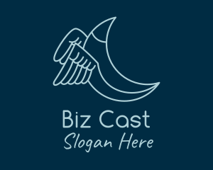 Blue Crescent Wings logo