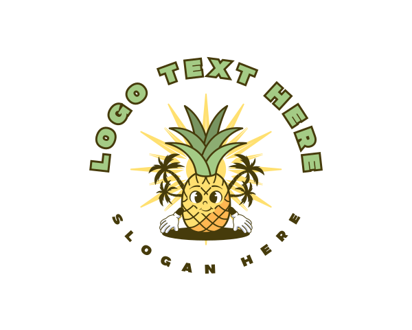 Pineapple logo example 4