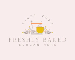 Floral Pastry Baking logo design